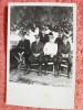Fotografie tip carte postala, militari intr-un moment de relaxare, perioada interbelica
