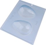 Forma Ciocolata Oua 3D, 2 Cavitati 98x68mm, Coaja 35g, Plastic Alimentar, Refolosibila, Usor de Utilizat