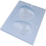 Forma ciocolata Oua, 3 parti, 2 cavitati, 98mmx68mm