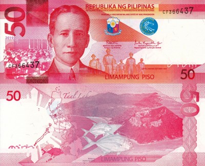 FILIPINE 50 piso 2019 UNC!!! foto