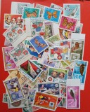 WORLD, LOT2- timbre straine- stampilate--+200 bucati