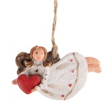 Cumpara ieftin Ornament brad Craciun Ingeras polirasina multicolora 7x1x5 cm