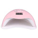 Lampa Unghii UV LED SUN 48W, Uscare Rapida, Timer, Afisaj LED, Roz