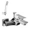 Baterie Cada cu Pipa Scurta Comutator Extractabil Lemark Unit LM4502C Crom