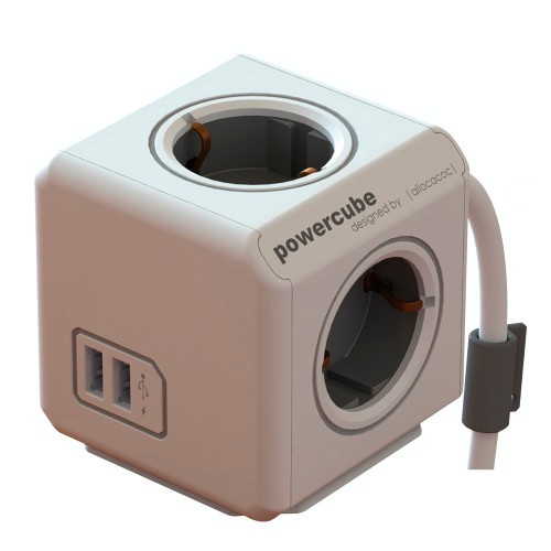 Prelungitor 4 prize CUB +2x USB cablu 1.5m Allocacoc