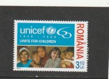 ROMANIA 2006 LP 1751 UNICEF 60 DE ANI MNH NESTAMPILAT