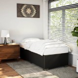 Cumpara ieftin Cadru de pat, negru, 80x200 cm, piele ecologică