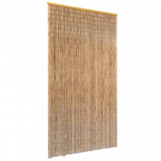 Perdea de usa pentru insecte, bambus, 100x220 cm foto