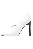 CH2487-2 Pantofi eleganti din piele cu toc inalt