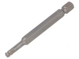 Capăt de şurubelniţă sferic Torx T10 70mm