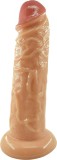 Dildo Realist Terry cu Ventuza, PVC, Natural, 24 cm, Mokko Toys