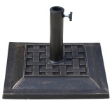 Outsunny Bază pentru Umbrelă de Grădină, Design Vintage, din Rășină și Oțel, Stabilă și Durabilă | Aosom Romania