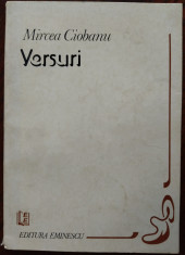 MIRCEA CIOBANU - VERSURI (editia princeps, 1982)