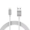 Cablu de date 2in1 iPad iPhone Lightning +Micro USB 1m 1A alb delight