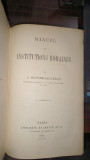 Manuel des institutions Romaines - A.Bouche-Leclercq