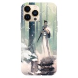 Husa compatibila cu Apple iPhone 11, Viceversa, model Samurai Jack on frozen land, Silicon, TPU, Transparent, Carcasa