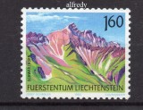 LIECHTENSTEIN 1992, Peisaj, Munte, serie neuzata, MNH
