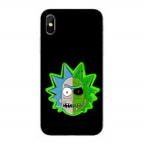 Husa compatibila cu Apple iPhone XS Silicon Gel Tpu Model Rick And Morty Alien