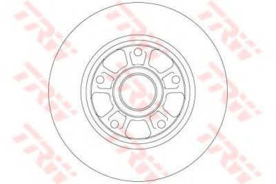 Disc frana RENAULT MEGANE III Grandtour (KZ0/1) (2008 - 2016) TRW DF6182 foto