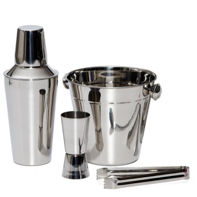 Set 4 piese pentru cocktail, frapiera si shaker din inox Grunberg GR2432 foto
