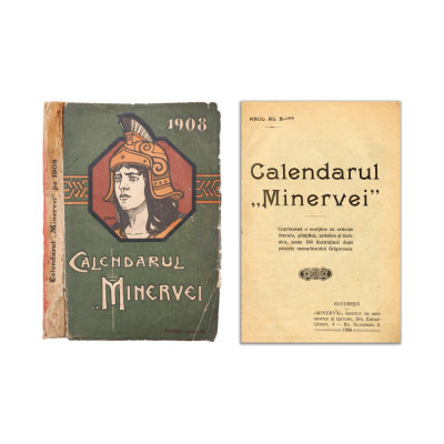 Calendarul &amp;bdquo;Minervei&amp;rdquo;, anul X, 1908 foto