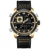 Ceas Barbati Naviforce 9236 Negru-Auriu , Functii Multiple, Design Military, Cronometru, Rezistent la Apa 3ATM