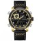 Ceas Barbati Naviforce 9236 Negru-Auriu , Functii Multiple, Design Military, Cronometru, Rezistent la Apa 3ATM