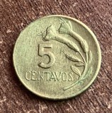 C50 - Moneda foarte veche - Peru - 5 centavos - 1970