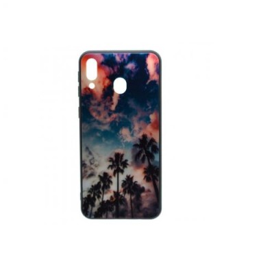 Husa silicon cu spate din sticla Samsung A60 + Cablu de date cadou foto