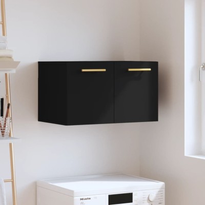 vidaXL Dulap de perete, negru, 60x36,5x35 cm, lemn prelucrat 830005 foto