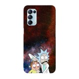 Husa compatibila cu Oppo A54 5G model Look Morty!, Silicon, TPU, Viceversa, Transparent, Carcasa