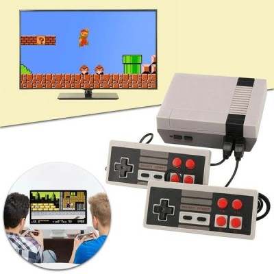 Mini Consola Retro pentru jocuri pe televizor cu 620 jocuri si 2 Joystick incluse foto