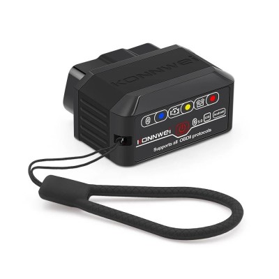 Diagnoza Auto OBD2 KONNWEI KW905, Bluetooth 5.0, Buton ON-OFF, Compatibil Android IOS, ELM 327 OBDII, Negru foto