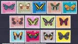DB1 Fauna Fluturi 1972 Surinam 13 v. MNH, Nestampilat