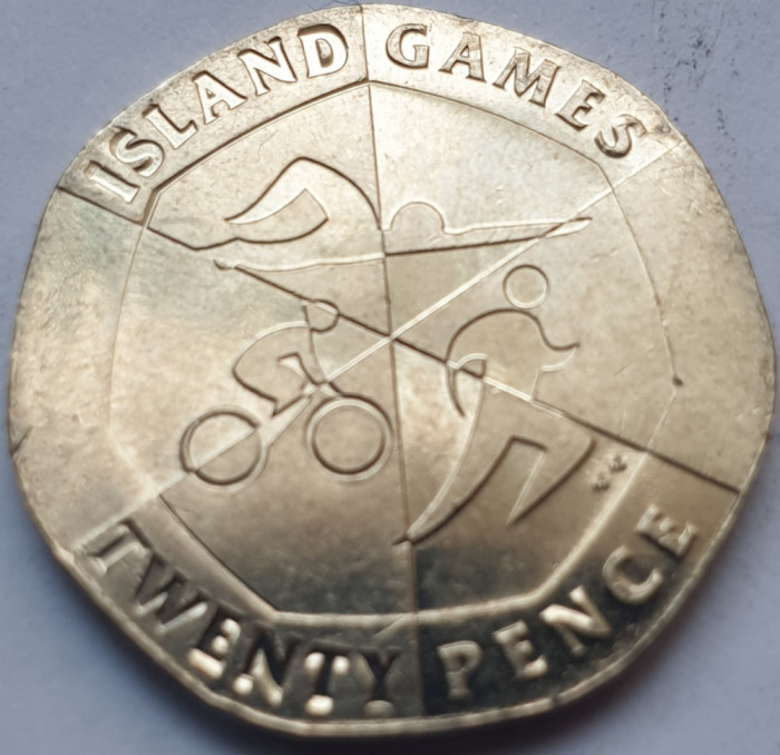 Moneda 20 pence 2019 Gibraltar, Island Games