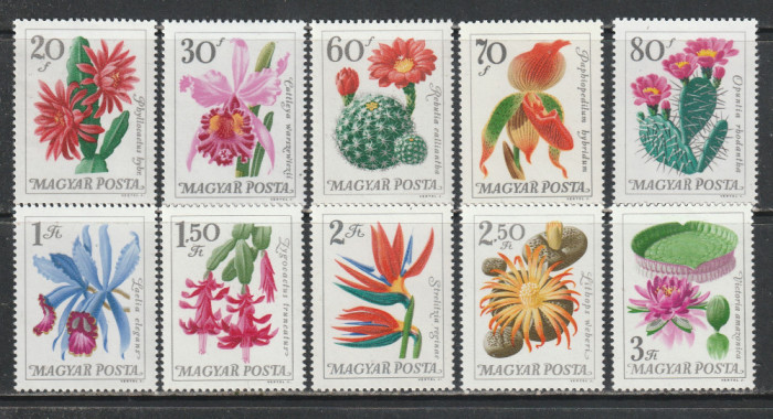 Ungaria 1965 - Gradina Botanica 10v MNH