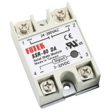 Releu 3-32Vdc 80A 24-380Vac solid state SSR-80 DA