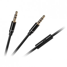 Cablu jack 3.5mm tata, la jack 3.5mm tata, cu microfon, 1.2m, KM0345M, L102162