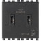Priza USB tip C dubla 5V 3A 2M Vimar Arke gri antracit 19295.CC