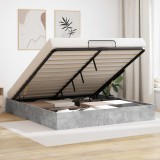 vidaXL Cadru de pat otoman cu depozitare Beton 193 x 120 x 25 cm PAL 3409208