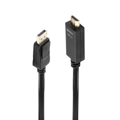 Cablu Lindy LY-36924, DisplayPort to HDMI 10.2G, 5m, negru foto