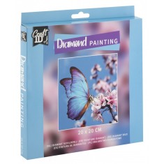 Set creativ pictura cu diamante, Diamond painting, Fluture, Craft Sensations