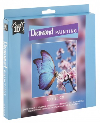 Set creativ pictura cu diamante, Diamond painting, Fluture, Craft Sensations foto