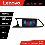 Navigatie Android Seat Leon 2014-2020 QLED 4GB+64GB 4G CarPlay