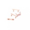 Set Banda Flex Butoane Laterale iPhone 7, Rose Gold - Inlocuire Volum, Power, Mute