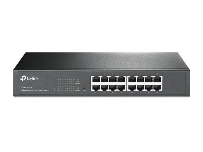 Switch 16 porturi RJ45 Gigabit, Easy Managed, 1U - TP-Link TL-SG1016DE