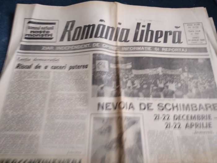 ZIARUL ROMANIA LIBERA NR 102 24 APRILIE 1990