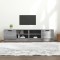 Gossi comoda tv, 2 buc., sonoma gri, 80x35x36,5 cm, lemn prelucrat