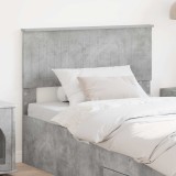 vidaXL Tăblie cap Gri din beton 100 cm Lemn compozit 888455