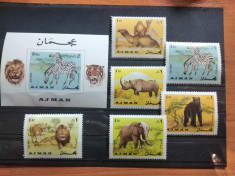 AJMAN 1969-MNH-FAUNA-SERIE+COLITA foto